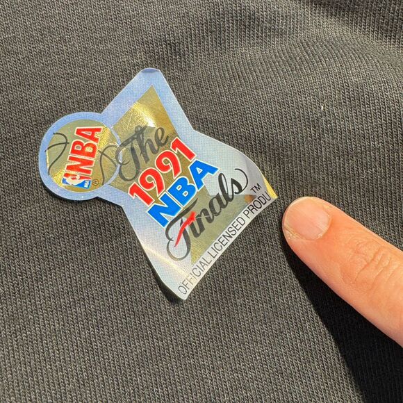 Vintage 1991 Chicago Bulls NBA Finals Champions T-Shirt XL Made in USA - Picture 7 of 9